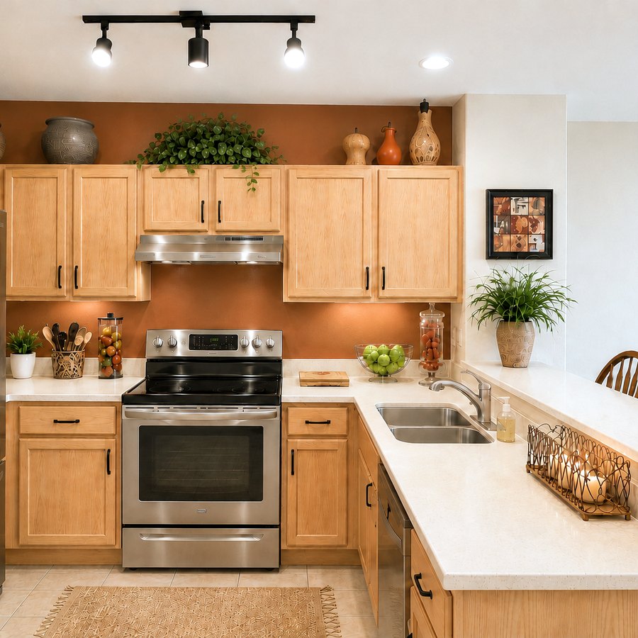 Kitchen with breakfast bar